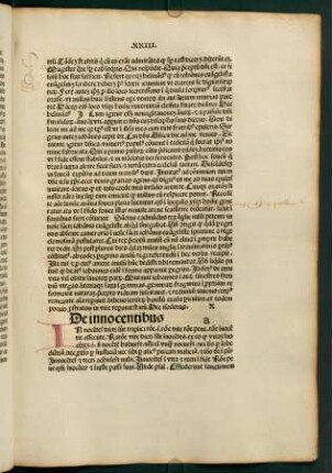 X. De innocentibus
