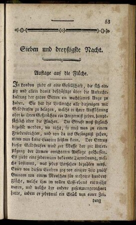 Sieben und dreyßigste Nacht.