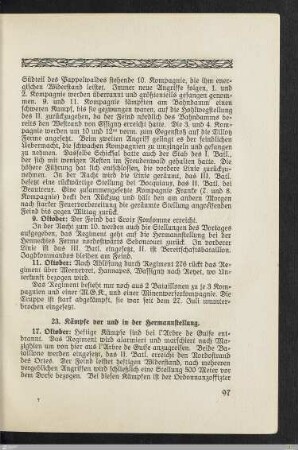 23. Kämpfe vor und in der Hermannstellung