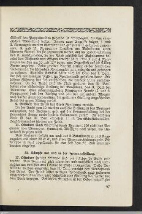 23. Kämpfe vor und in der Hermannstellung