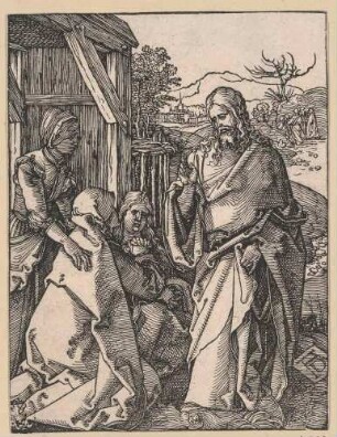 Kleine Passion, Blatt 8: Der Abschied Christi von seiner Mutter