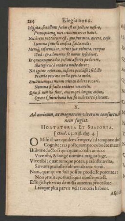 X. Ad amicum, ut magnorum virorum consuetudinem fugiat.