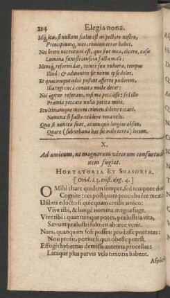 X. Ad amicum, ut magnorum virorum consuetudinem fugiat.