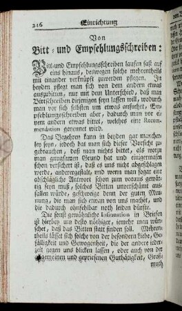 Von Bitt- und Empfehlungsschreiben:[...]