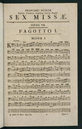 1-17, Fagotto I. Missa I. - Missa III.