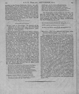 Das Leben Raphaels von einem unbekannten Gleichzeitigen. München: [Hübschmann] 1817