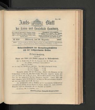 No. 319, 19. Dezember 1917