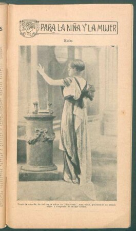 Modas - Traje de comida, de tul negro [...] - [Fotografía] : Para la niña y la mujer