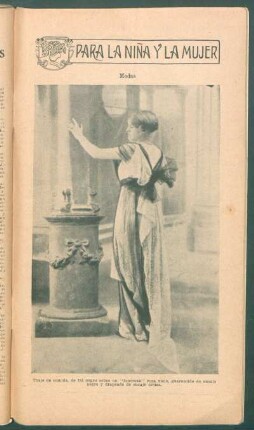 Modas - Traje de comida, de tul negro [...] - [Fotografía] : Para la niña y la mujer