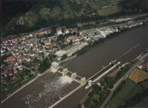 Luftbild Staustufe Neckarzimmern