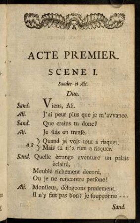 12-41, Atto Primo. / Acte Premier.