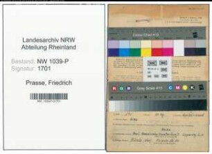 Entnazifizierung Friedrich Prasse , geb. 08.02.1901 (Arbeiter)