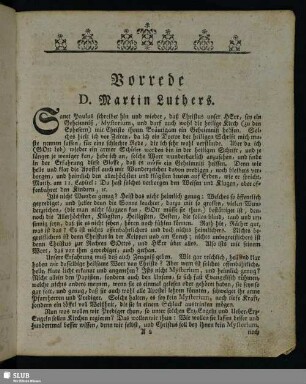 Vorrede D. Martin Luthers