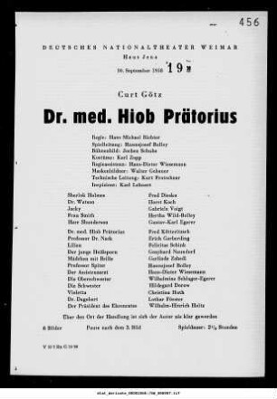Dr. med. Hiob Präterius
