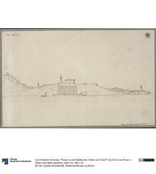"Pirano an der Spitze des Golfes von Triest" / Der Dom von Piran in Istrien vom Meer gesehen