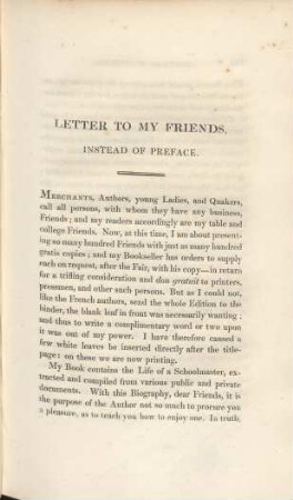 Letter to my friends, instead of preface
