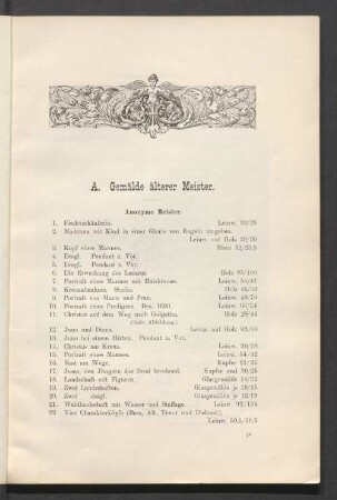 A. Gemälde älterer Meister