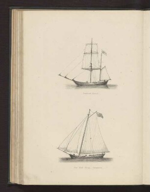 Turkish Vessel. New York Sloop - Commerce.