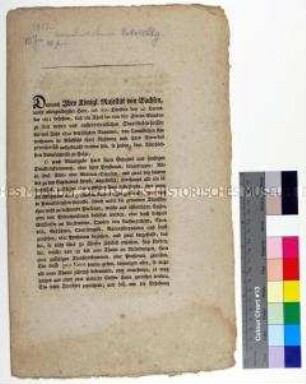 Verordnung des Rates zu Leipzig betreffend die außerordentliche Besteuerung von Einkommen