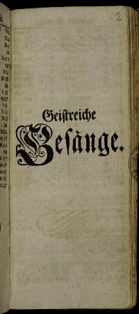 Geistreiche Gesänge