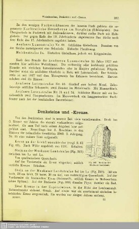 Denksteine- und Kreuze
