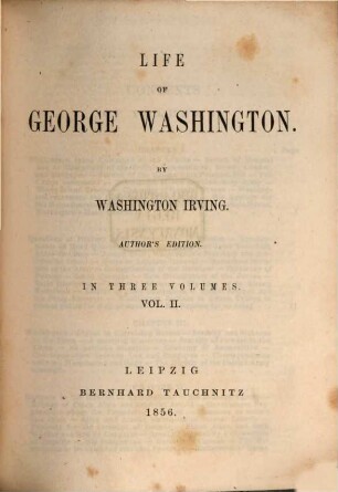 Life of George Washington. 2