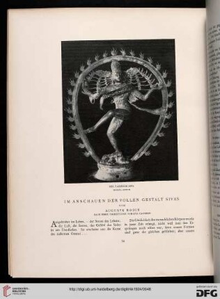 Im Anschauen der vollen Gestalt Sivas