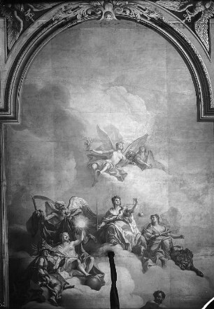 Audienzgemach : Dresden. Residenzschloss, Westflügel, Paraderäume, Audienzgemach August des Starken. Deckengemälde. 1719. Ausschnitt