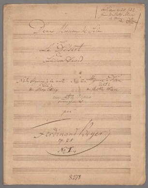 Keyboard pieces, pf, op. 78/1 - BSB Mus.Schott.Ha 8564-4