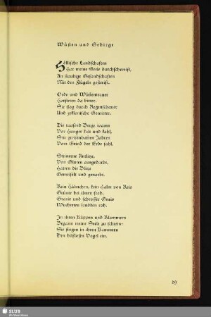 Wüsten und Gebirge