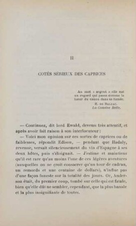 II. Côtés sérieux des caprices