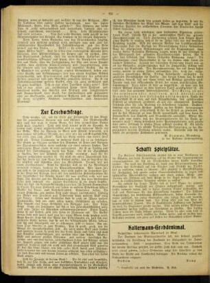 Schafft Spielplätze