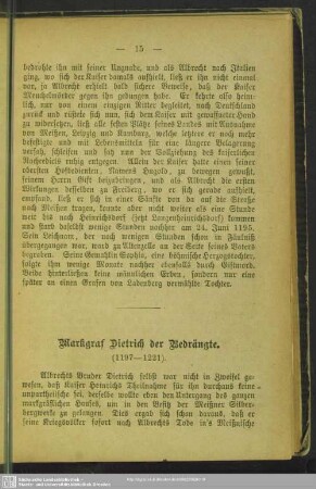 Markgraf Dietrich der Bedrängte