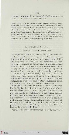 Le mariage de Clodion