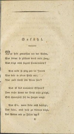 Gefühl.