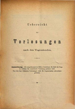 Verzeichniss der Vorlesungen, welche an der Königlich Bayerischen Friedrich-Alexanders-Universität Erlangen ... gehalten werden sollen. 1876/77. WS.
