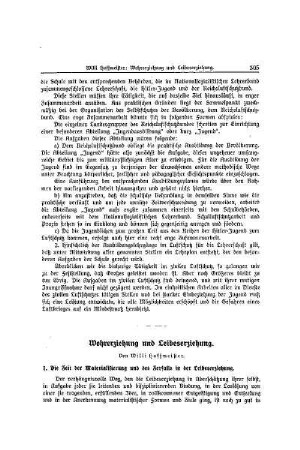 Wehrerziehung und Leibeserziehung