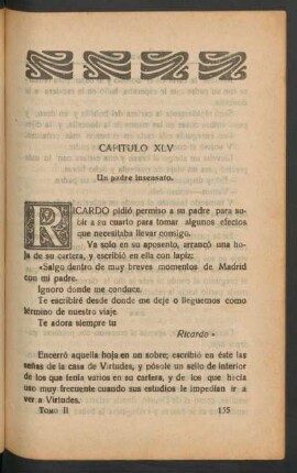 Capítulo XLV - Un padre insensato.