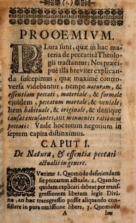 Conclusiones theologicae ex prima secundae, de peccatis