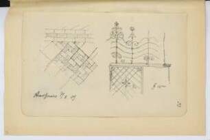Dom, Aarhus: Details (aus: Skizzen- und Fotoalbum 27)