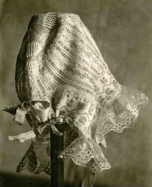 Haube, gestrickt. Erkenbertmuseum Frankenthal