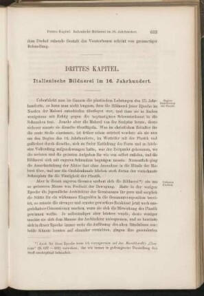 Drittes Kapitel. Italienische Bildnerei im 16. Jahrhundert.