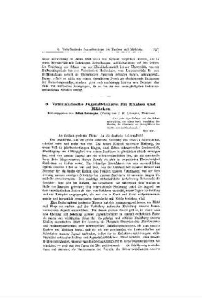 Vaterländische Jugendbücherei für Knaben und Mädchen