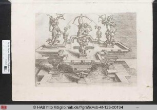 [Brunnen mit drei Bogenschützen. Band V.]