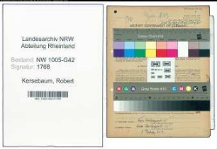 Entnazifizierung Robert Kersebaum , geb. 25.03.1894 (Friseur)
