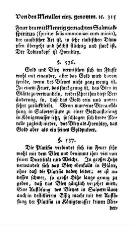 Bley mit Gold, Platiña, Quecksilber (§§. 536-538)