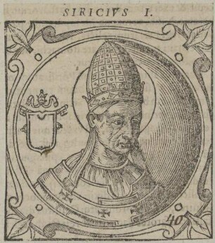 Bildnis von Papst Siricius