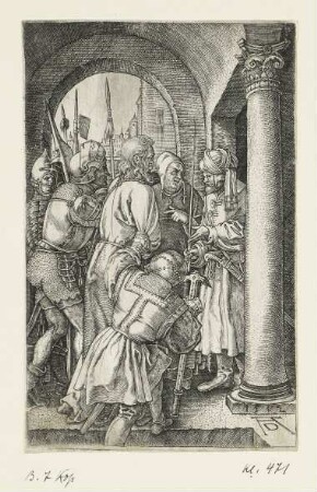 Christus vor Pilatus, Blatt 1 der Folge "Passion"
