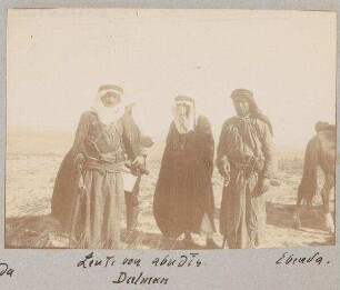 Leute von abudis Dalman Ebenda [dschebel, djebel, gebel dinar].