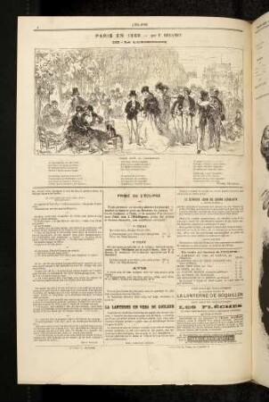 Paris en 1868, par F. Régamey III - Le Luxembourg